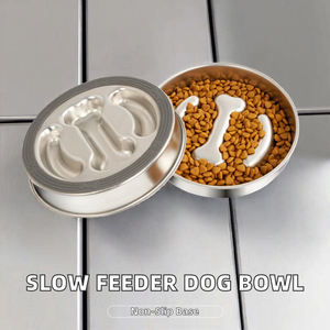 Bouteilles d'eau pour chien Bobite, écologiques, imperméables, en acier inoxydable, à alimentation lente, imprimé animal, design arrondi, pour usage intérieur et extérieur - Product Image 4