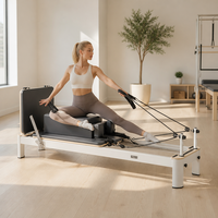 Appareil de Pilates portable en gros, Reformer, équipement de fitness en alliage d'aluminium pour le renforcement corporel et l'équilibre