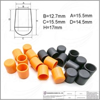 Tapa de Goma de 12.7x15.5x15.5x14.5x17mm