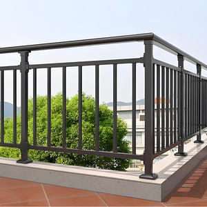 <span class=keywords><strong>Kit</strong></span> de garde-corps personnalisé en <span class=keywords><strong>aluminium</strong></span> et acier pour terrasses, porches, balcons et escaliers – Système de clôture extérieure thermolaqué à installation rapide - Product Image 2