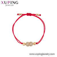 Bracelet réglable en fil rouge chinois porte-bonheur Xuping Fashion 77079 pour femme et bébé