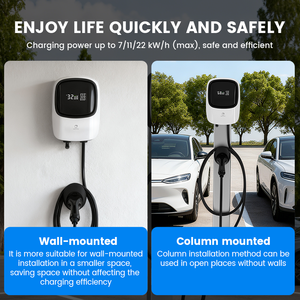 <span class=keywords><strong>Wallbox</strong></span> AC montato 7KW 11KW 22KW EV caricabatterie per APP WIFI Bluetooth tipo 2 GBT auto elettriche stazione di ricarica - Product Image 3