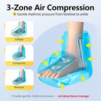 Masseur de pieds chauffant et vibrant avec télécommande sans fil, appareil de massage électrique pour les pieds avec chaleur pour la relaxation et le confort des chevilles et des pieds