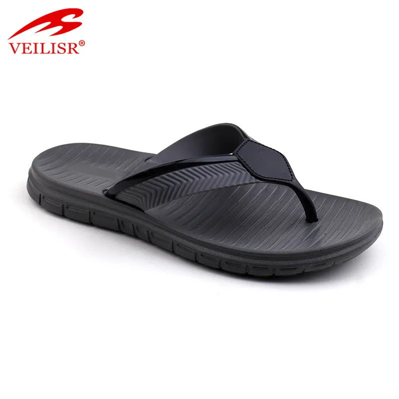 Outdoor summer walking PVC strap slippers men flip flops