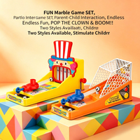 Machine de flipper Clown Lucky Toys pour enfants - Jeu d'arcade de table amusant avec des cibles de score, parfait pour les jeux en famille et comme cadeau d'anniversaire