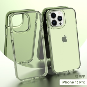 Coque transparente en cristal pour <span class=keywords><strong>iPhone</strong></span> 14 Protection contre les chutes Protection antichoc coque de téléphone housse de protection ultra mince - Product Image 2