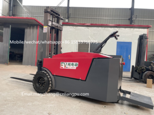 Grúa de contenedores Folk Lift 1500 Kg apilador recuperador Tipo caminar apilador eléctrico apilador camión con horquillas de elevación ajustables - Product Image 4