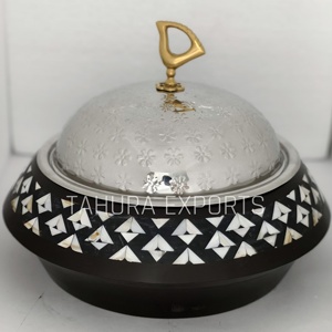 Olla de acero inoxidable de plata Premium, calentador de alimentos hecho a mano, fregona decorativa de madera, cazuela, cocina casera, Hotel - Product Image 4