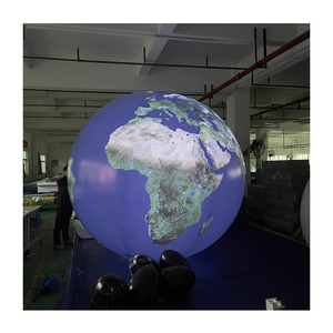 Globo <span class=keywords><strong>Lunar</strong></span> Gigante con Astronauta Sentado en la Luna, Inflable y Luminoso con Luces LED para Escenas Nocturnas - Product Image 1