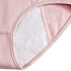 Bragas de algodón para mujer, ropa interior de tiro bajo, bragas de menstruación a prueba de fugas, bragas menstruales de talla grande para adolescentes - Product Image 5