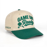 Casquette de baseball unisexe de haute qualité, bicolore, 5 panneaux, 100% coton, avec impression en relief, style streetwear, design sportif et formel