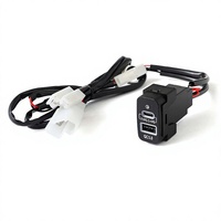 Chargeur de voiture double charge rapide PD QC3.0 pour Mitsubishi Pajero Lancer ASX Outlander, prise d'origine, installation sans perçage