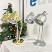 Lampe chauffante alimentaire électrique double chauffage pour la restauration, idéale pour les frites, les cafétérias, les buffets et les événements.