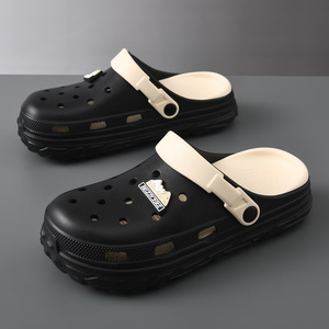 Men's <b>Clogs</b> Platform Height Increasing Summer Outdoor Sandals Non Slip Breathable Comfortable Versatile Slip On Shoes - Product Image 3