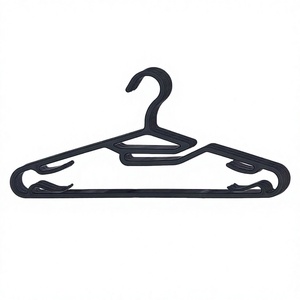 Multi-Pack Small Plastic <b>Clothes</b> Hangers Strap Notches Non-Slip Garment Hanger Set Supermarket Retail Store Household Utility - Product Image 4