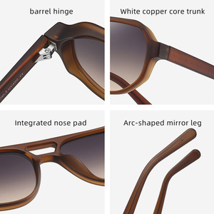 Lunettes de soleil polarisées Sunray à branches montées, protection UV, style raffiné pour femme, idéales pour la conduite en ville et les promenades urbaines - Product Image 5