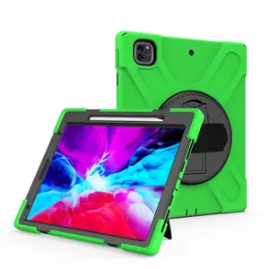 2024 Heavy Duty Rugged Tough Impact Armor Hybrid Silicone Cover Case For Apple IPad Pro 12.9 2021 Tablet Case