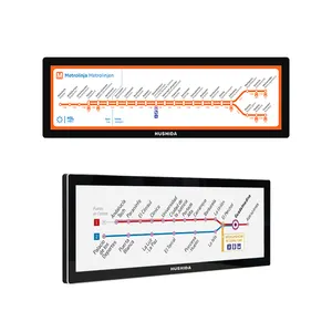 لوحة شاشة عرض رقمية LCD للإعلانات ذات قضيب مطاطي حجم مخصص حسب الطلب من مصنع المعدات الأصلي للمتاجر الكبيرة