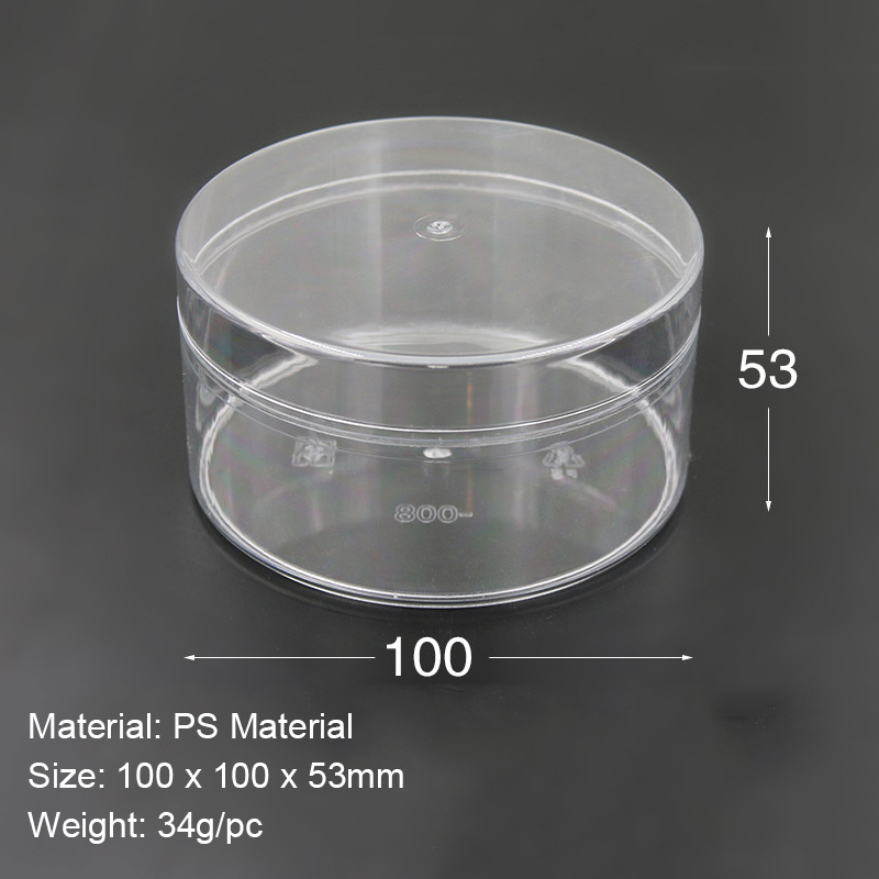 Transparent de Forme ronde Boîte De Cadeaux De Mariage En Plastique Bonbons Chocolat Boîte D'emballage