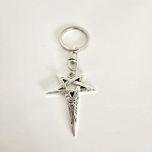 Nuevo Llavero Colgante Retro con Pentagrama y Ojo <span class=keywords><strong>del</strong></span> <span class=keywords><strong>Diablo</strong></span>, Estilo Vikingo Europeo y Americano, Accesorios para Mochila y Coche - Product Image 3