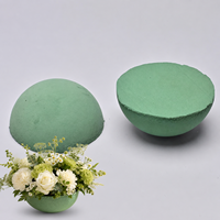 Mousse florale de haute densité en forme de demi-ronde pour l'arrangement de fleurs fraîches DIY
