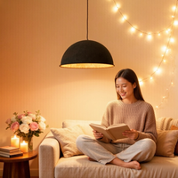 Luminaire suspendu minimaliste en feutre, abat-jour en fibres de bouteilles PET recyclées pressées à chaud, lampe décorative créative et écologique pour café et bar