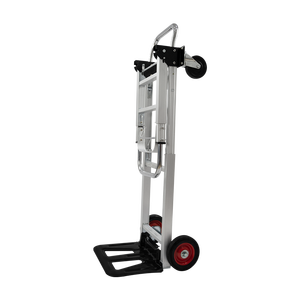 Uni-Silent 90kgs 2 en 1 Diable convertible et chariot, Chariot à main en aluminium avec 2 roues pivotantes FHT90A - Product Image 5