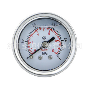 เกจวัดแรงดันสแตนเลสแบบแกนหมุน YN40ZBF 0-40MPa การเชื่อมต่อแบบเกลียว ระดับความแม่นยำ 2.5 - Product Image 1