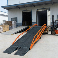 Rampe de quai mobile réglable en hauteur de 1,8 m, 12 tonnes, rampe hydraulique pour chariot élévateur, rampe de chantier pour le chargement de conteneurs