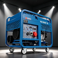 Générateur diesel portable 15 kW 16 kW, refroidi par air, bicylindre, moteur CP2V98, démarrage électrique, monophasé/triphasé, puissance égale