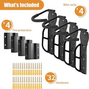 Supporto per Bicicletta <span class=keywords><strong>da</strong></span> Parete per Garage, Girevole Orizzontalmente e Verticale, Robusto, Pieghevole, per Interni - Product Image 3