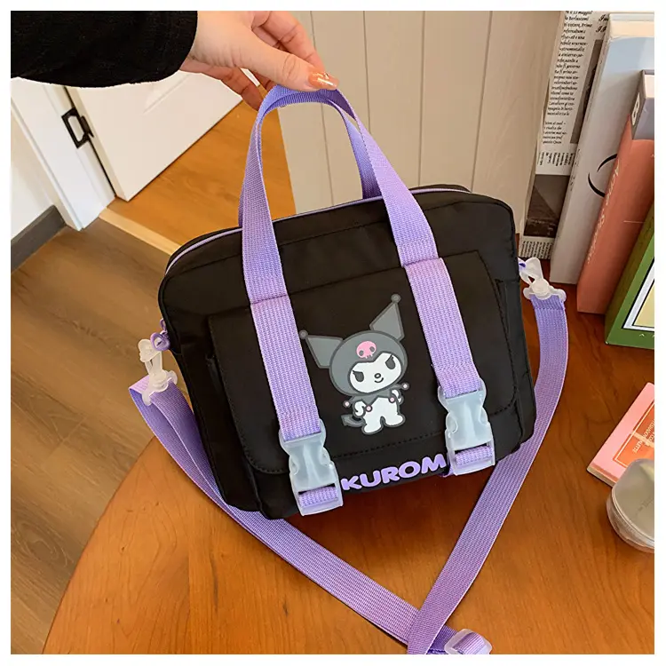 My Melody Messenger Bags Students Cartoon Shoulder School Bag Cute Melody Kuromi Backpacks For Girls