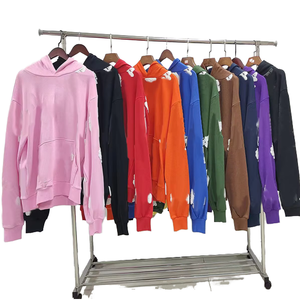 Sweat-shirt d'hiver pour homme de qualité supérieure 100% coton 440GSM à capuche longue avec motif de lettres Anti-rétrécissement Coupe ample - Product Image 1