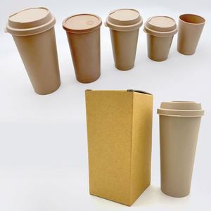 Vaso Biodegradable Reutilizable de 500 ml, Compostable, Resistente al Calor, de Fibra de Té y Resina Biodegradable, con Opción de Logotipo Personalizado - Product Image 4