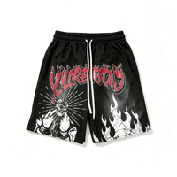 Vente en gros de vieux shorts amples multicolores pour hommes avec patch en forme d'arc Shorts de fitness respirants quotidiens à la mode estivale personnalisés