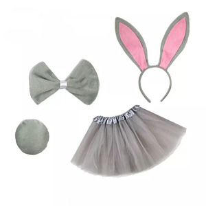Pafu-Conjunto <span class=keywords><strong>de</strong></span> disfraz <span class=keywords><strong>de</strong></span> conejo para niños, falda <span class=keywords><strong>de</strong></span> tul, diadema con orejas <span class=keywords><strong>de</strong></span> conejo, lazo, cola, falda <span class=keywords><strong>de</strong></span> tutú para fiesta <span class=keywords><strong>de</strong></span> Pascua, 4 Uds. - Product Image 6