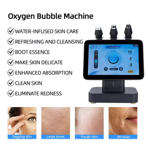 3 Handles CO2 Bubble Oxygenation Device for Facial Cleansing Rejuvenation Vibration <b>Massage</b> Face Care Bubble Oxygen <b>Machine</b> - Product Image 4