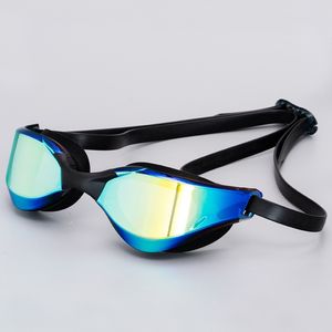 Lunettes de natation high-tech avec logo personnalisé Lunettes de natation écologiques anti-buée réglables en silicone Adultes Myopie Verre de sécurité étanche Design - Product Image 1