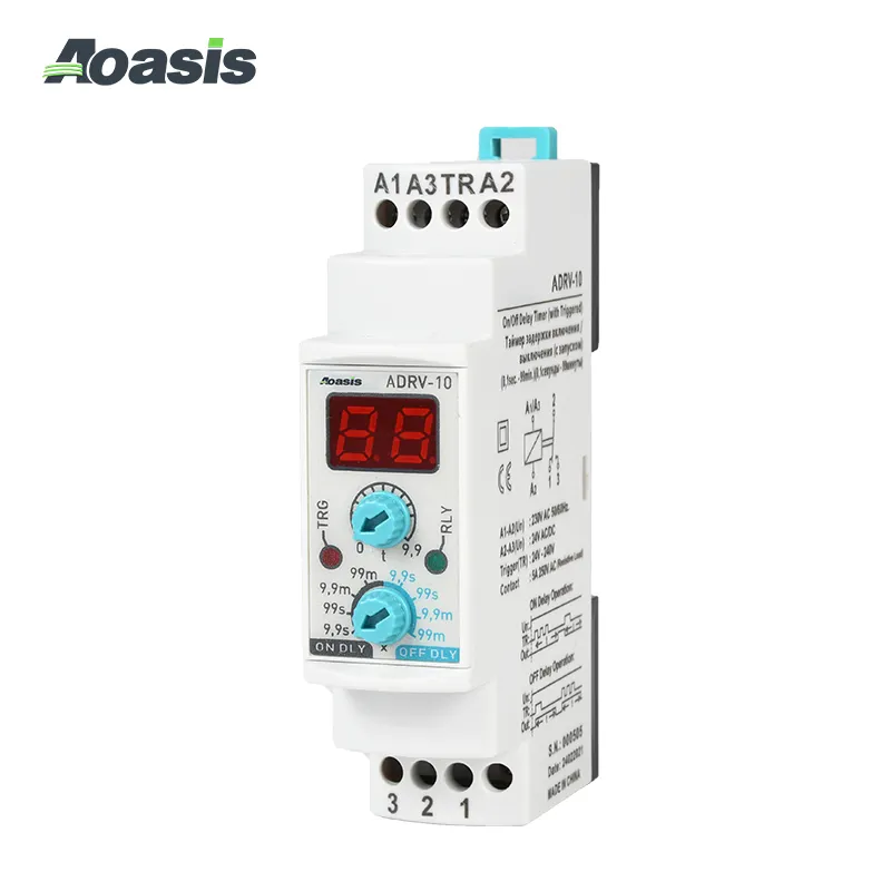 Aoasis ADRV-10 Multifunctionele Op/Off Digitale Display Functionele Timer Relais Tijdrelais