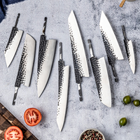 Grandsharp DIY Lame de couteau sans manche en acier à haute teneur en carbone 9Cr18Mov, Lames vierges pour couteaux de cuisine Chef, Santoku, Kiritsuke