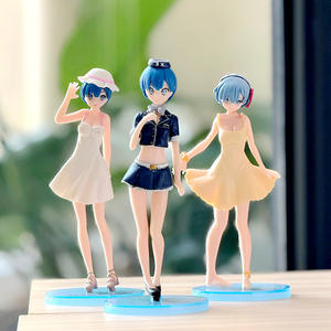 6 pièces/ensemble Figurines d'anime Rem's From <span class=keywords><strong>Zero</strong></span> Rem Ram Maid Girl en PVC Figurines de collection Modèles de jouets - Product Image 3