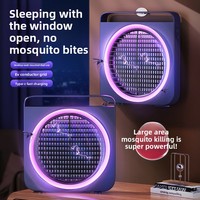Lampe anti-moustiques électrique domestique murale, piège à moustiques rechargeable à choc électrique pour intérieur