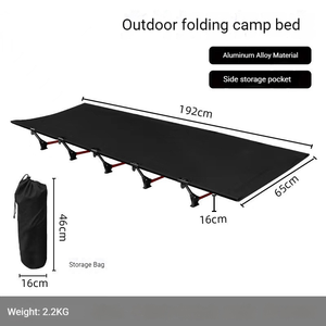 Cama <span class=keywords><strong>de</strong></span> Camping Impermeable <span class=keywords><strong>de</strong></span> Aleación <span class=keywords><strong>de</strong></span> Aluminio 2 en 1 con Altura Ajustable |   Capacidad <span class=keywords><strong>de</strong></span> Carga <span class=keywords><strong>de</strong></span> 120 kg |   Cama Plegable para Exteriores, para Dormitorio o Playa - Product Image 1