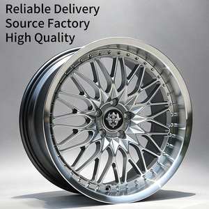 Jantes Flowtone fabriquées en Chine, 18 19 5x100/112/114.3/120, noir brillant, jantes de voiture avec rivets pour <span class=keywords><strong>BMW</strong></span> Audi Toyota Nissan - Product Image 1