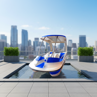 Bateau à pédales en fibre de verre Meierya, équipement de jeu aquatique, modèle M076/078, capacité de 400 kg, usage commercial