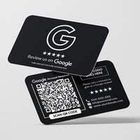 Support d'affichage personnalisé avec code QR, puce NFC, carte PVC sans contact, carte de membre, carte cadeau Google Play, support de paiement pour avis et paiement en hôtel