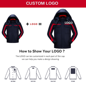 Ropa de trabajo de construcción con logotipo personalizado engrosada para hombres de invierno traje de trabajo general INDUSTRIAL ROPA DE TRABAJO chaqueta de trabajo de reparación de automóviles - Product Image 2