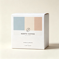Boîte en carton kraft écologique personnalisée avec logo pour sachets de café individuels – Vente en gros usine