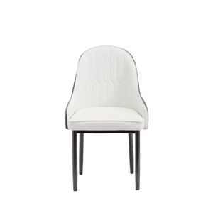 Chaise de luxe nordique, style moderne minimaliste, revêtement en cuir souple, pour hôtel, restaurant - Product Image 3