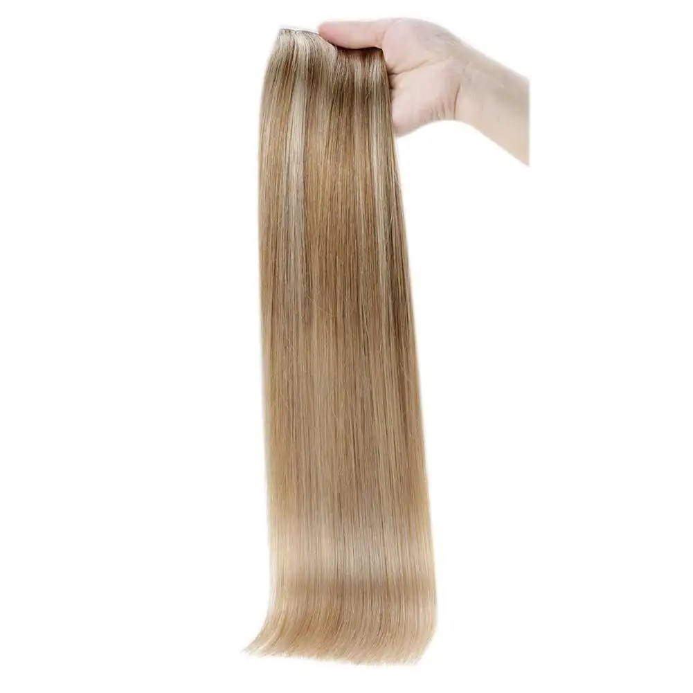 Indian human hair Balayage color #4/27/4 Remy Double Drawn Invisible Tape in Hair Extensions